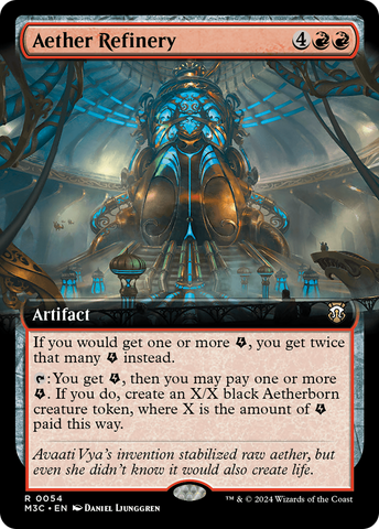 Aether Refinery (Extended Art) (M3C-054)  - Modern Horizons 3 Commander: (Extended Art)