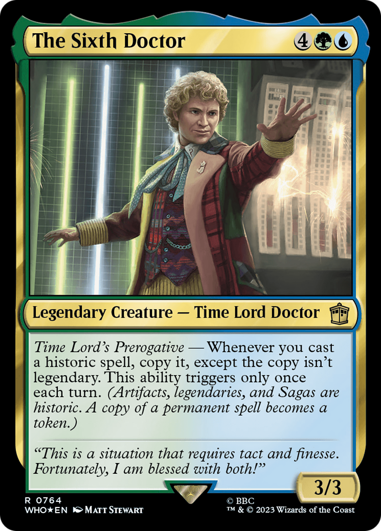 The Sixth Doctor (Surge Foil) (WHO-764)  Foil - Doctor Who