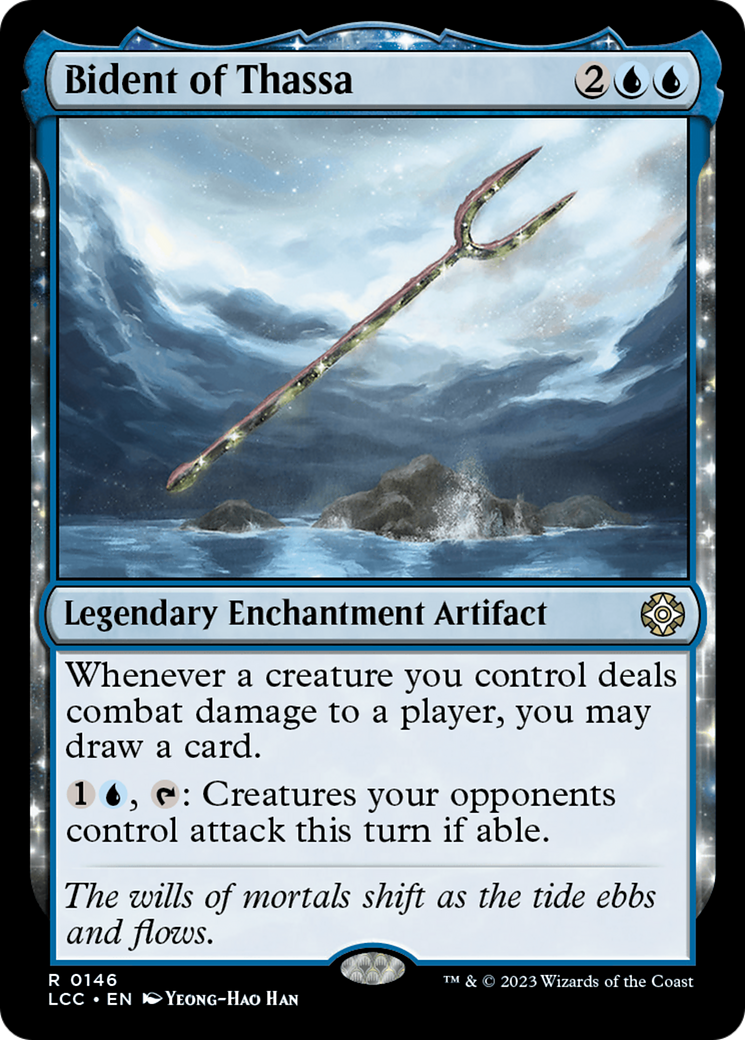 Bident of Thassa (LCC-146)  - The Lost Caverns of Ixalan Commander: (enchantment)