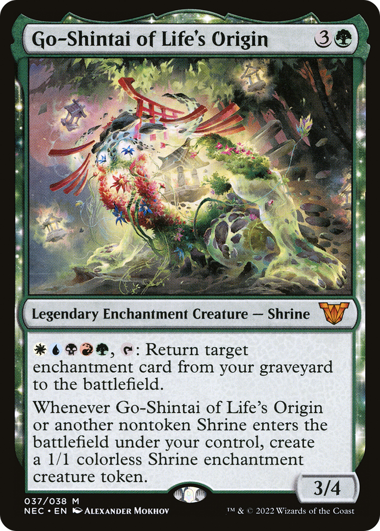 Go-Shintai of Life's Origin (NEC-037)  Foil - Neon Dynasty Commander: (enchantment)