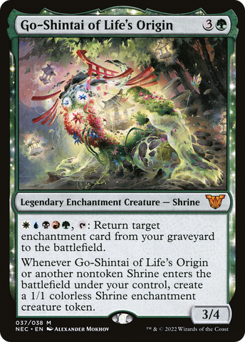 Go-Shintai of Life's Origin (NEC-037)  Foil - Neon Dynasty Commander: (enchantment)