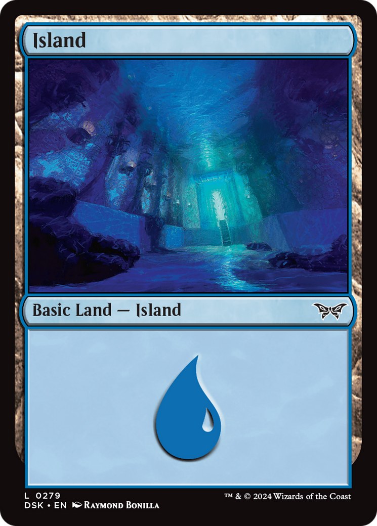 Island (0279) (DSK-279)  Foil - Duskmourn: House of Horror