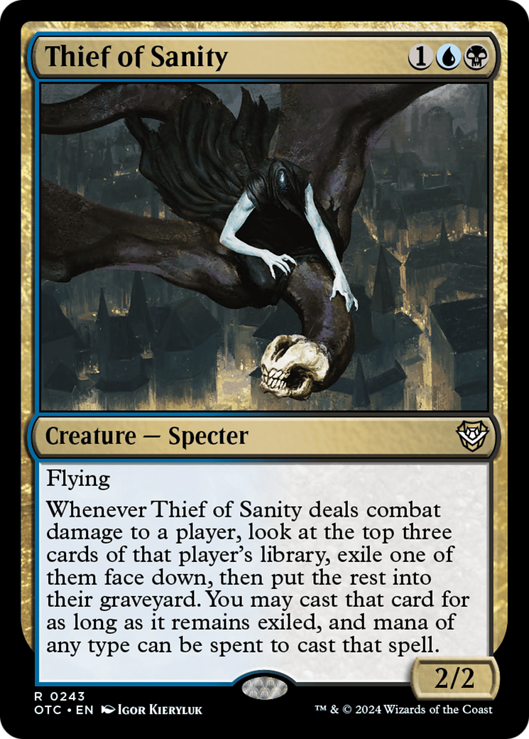 Thief of Sanity (OTC-243)  - Outlaws of Thunder Junction Commander
