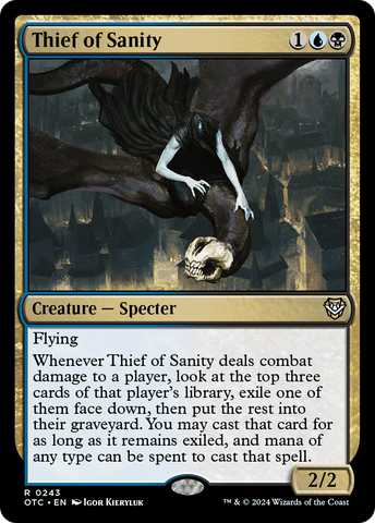 Thief of Sanity (OTC-243)  - Outlaws of Thunder Junction Commander