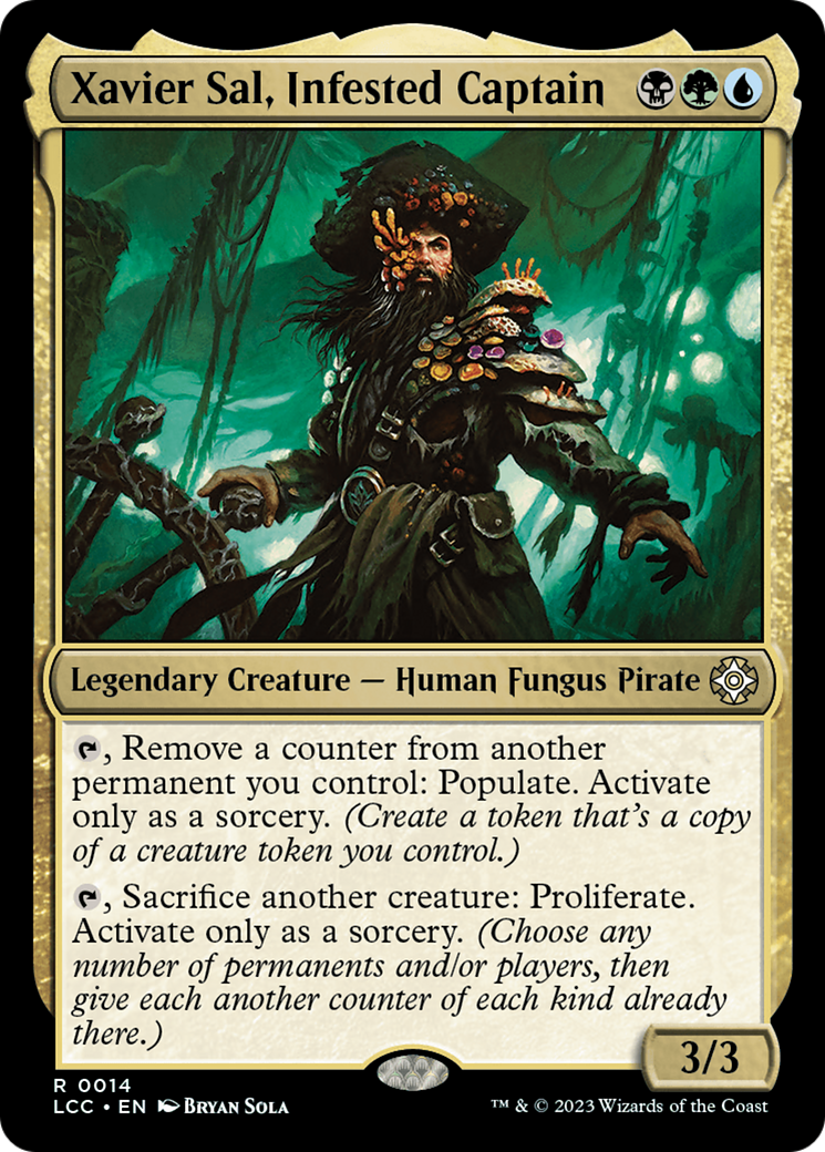 Xavier Sal, Infested Captain (LCC-014)  - The Lost Caverns of Ixalan Commander