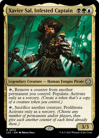 Xavier Sal, Infested Captain (LCC-014)  Foil - The Lost Caverns of Ixalan Commander