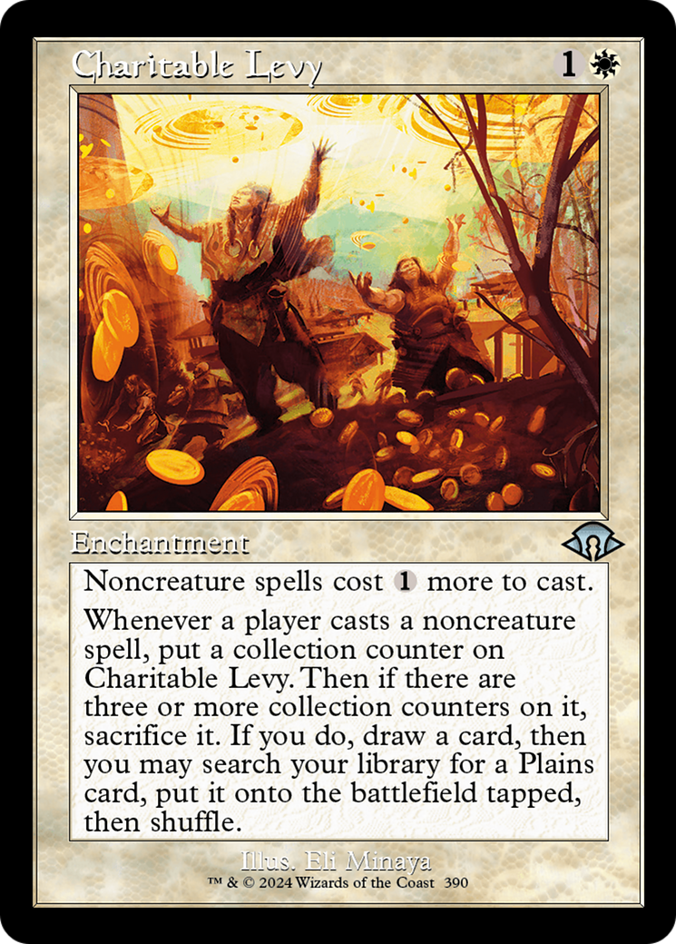 Charitable Levy (Retro Frame) (MH3-390) - Modern Horizons 3 Foil