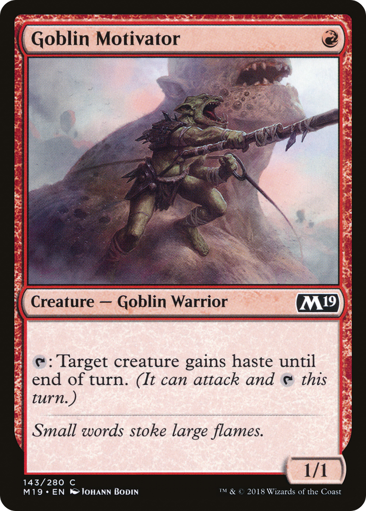 Goblin Motivator (M19-143)  Foil - Core Set 2019