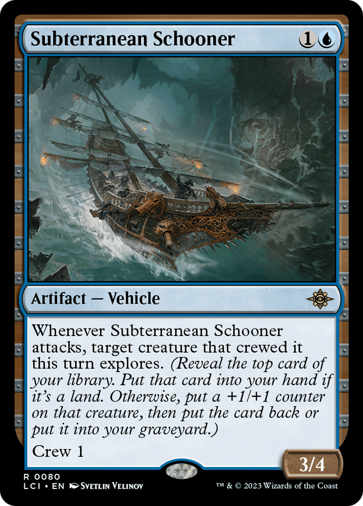 Subterranean Schooner (LCI-080)  Foil - The Lost Caverns of Ixalan