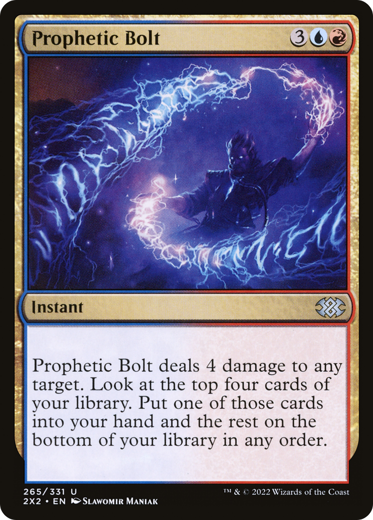 Prophetic Bolt (2X2-265)  Foil - Double Masters 2022