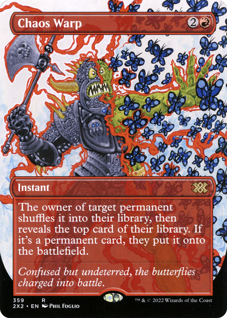 Chaos Warp (Borderless) (2X2-359)  - Double Masters 2022