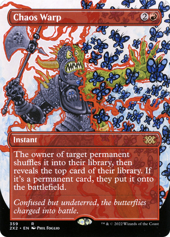 Chaos Warp (Borderless) (2X2-359)  - Double Masters 2022