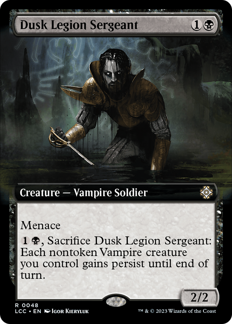 Dusk Legion Sergeant (Extended Art) (LCC-048)  - The Lost Caverns of Ixalan Commander: (Extended Art)
