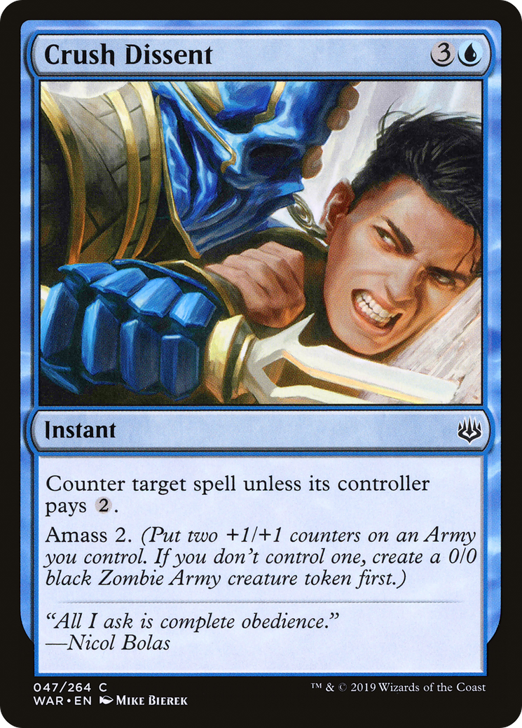 Crush Dissent (WAR-047)  Foil - War of the Spark