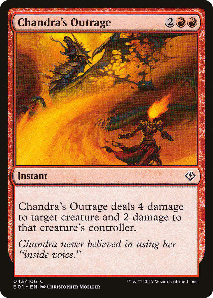 Chandra's Outrage (AC2-043)  - Archenemy: Nicol Bolas