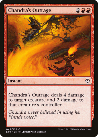 Chandra's Outrage (AC2-043)  - Archenemy: Nicol Bolas