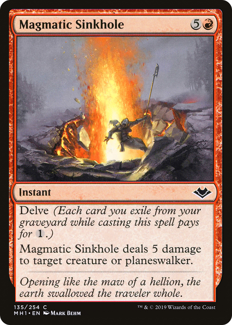 Magmatic Sinkhole (MH1-135)  Foil - Modern Horizons