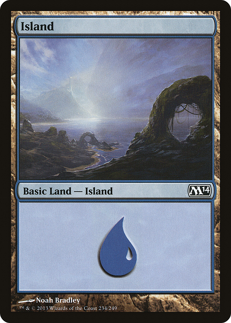 Island (234) (M14-234)  Foil - Magic 2014