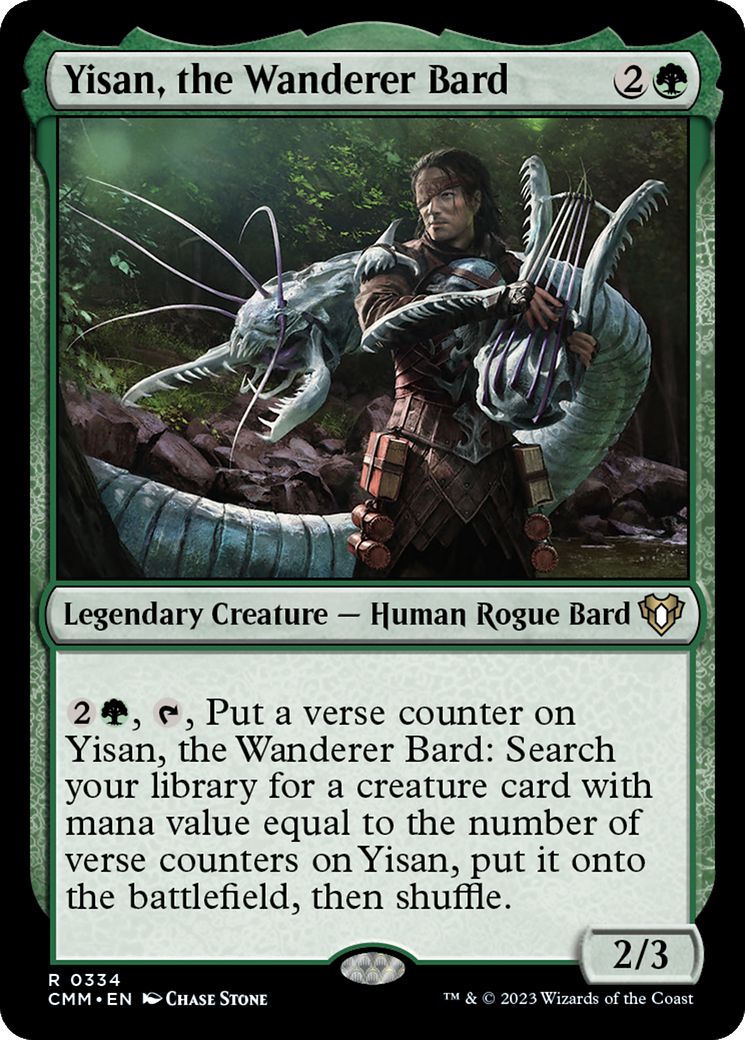 Yisan, the Wanderer Bard (CMM-334)  Foil - Commander Masters