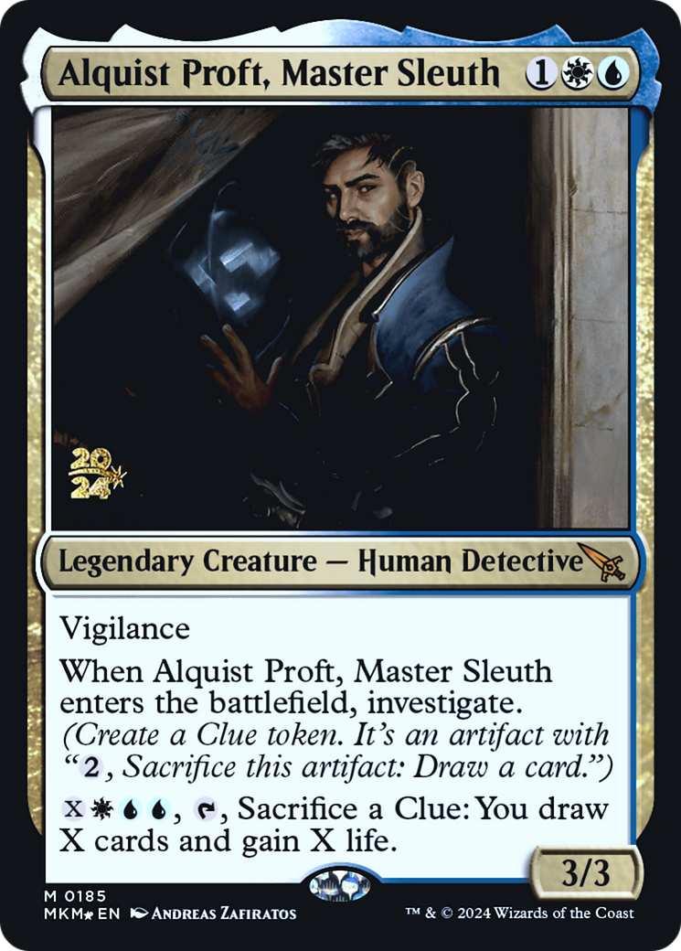 Alquist Proft, Master Sleuth (PRE-185)  Foil - Murders at Karlov Manor Promos