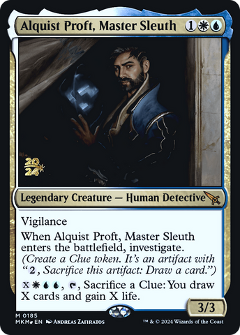 Alquist Proft, Master Sleuth (PRE-185)  Foil - Murders at Karlov Manor Promos