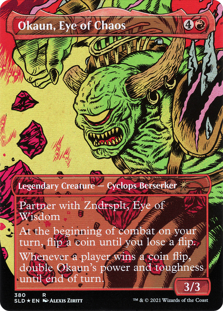 Okaun, Eye of Chaos (SLD-380)  - Secret Lair Drop (Borderless)