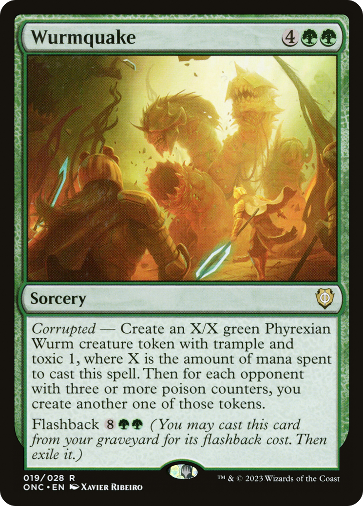 Wurmquake (ONC-019)  - Phyrexia: All Will Be One Commander