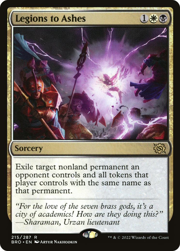 Legions to Ashes (BRO-215)  Foil - The Brothers' War