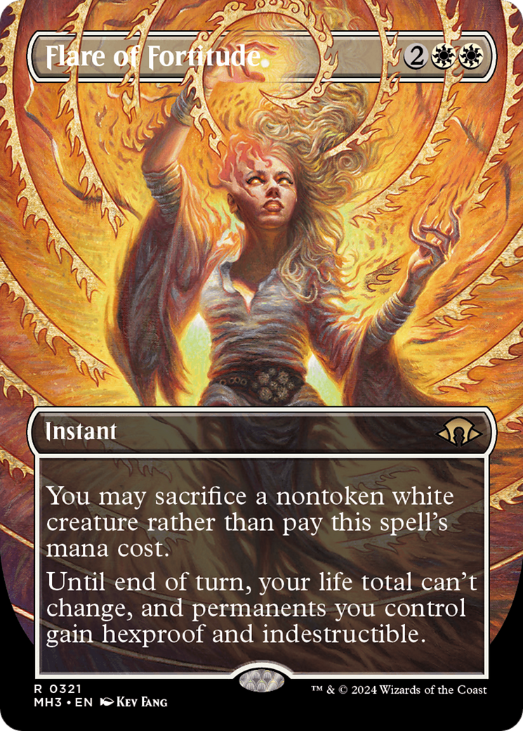 Flare of Fortitude (Borderless) (MH3-321)  - Modern Horizons 3
