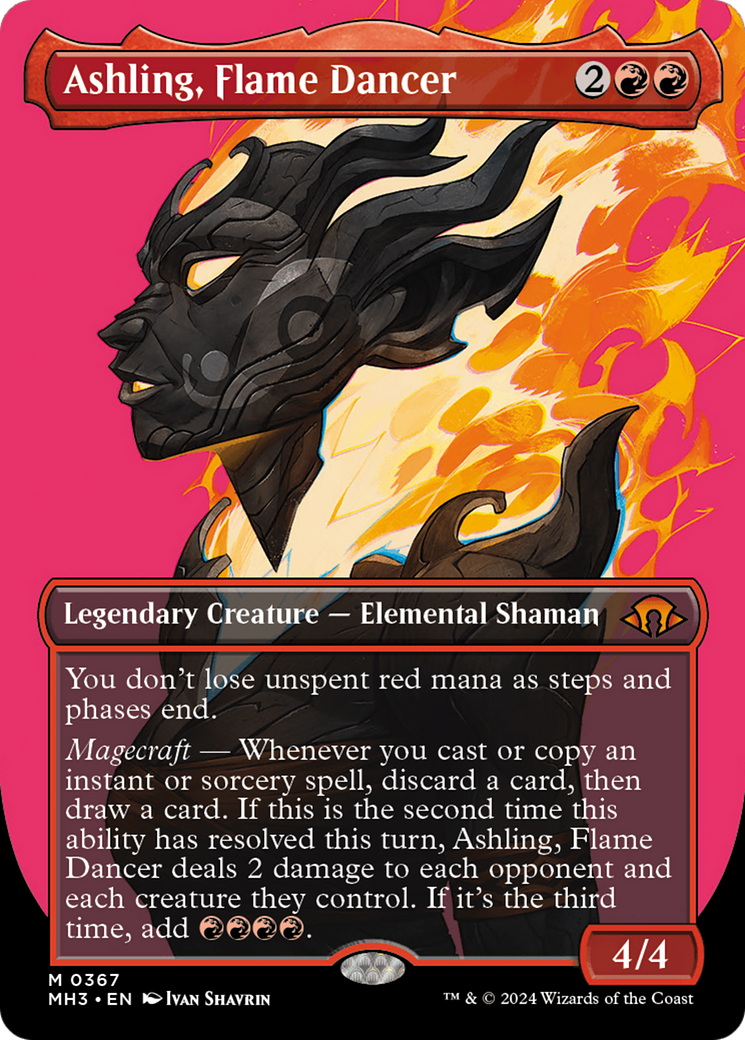 Ashling, Flame Dancer (Borderless) (MH3-367)  - Modern Horizons 3