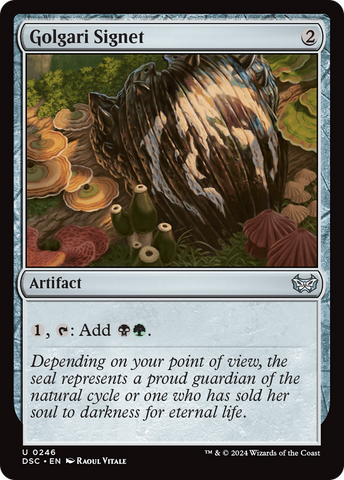 Golgari Signet (DSC-246)  - Duskmourn: House of Horror Commander