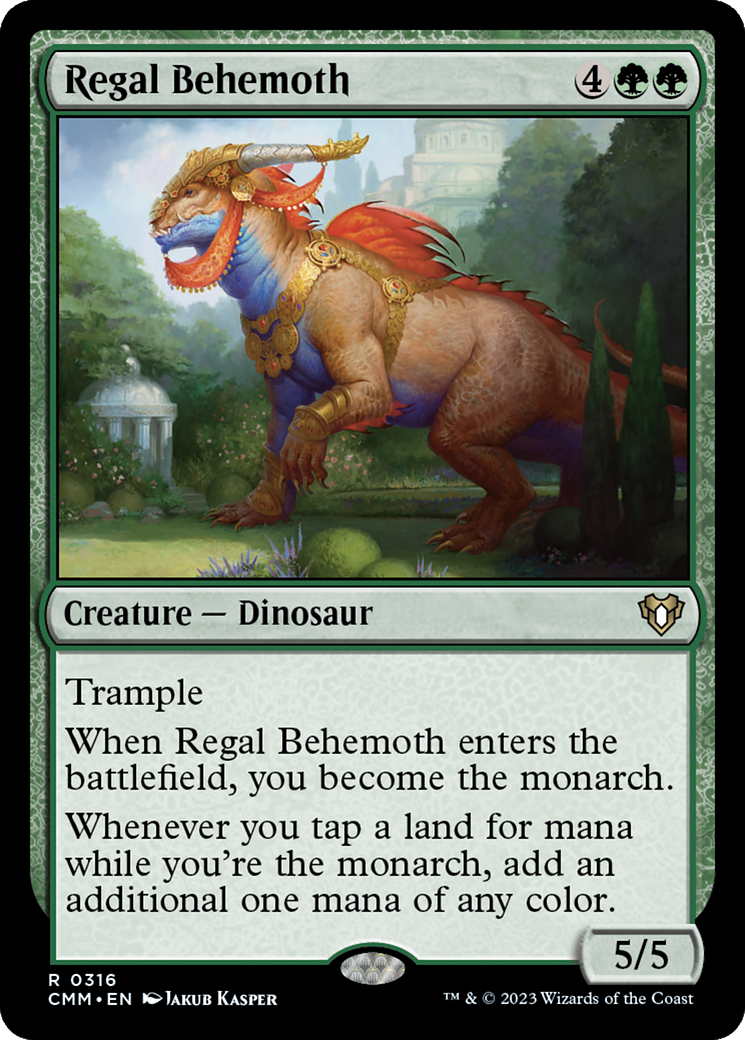 Regal Behemoth (CMM-316)  Foil - Commander Masters
