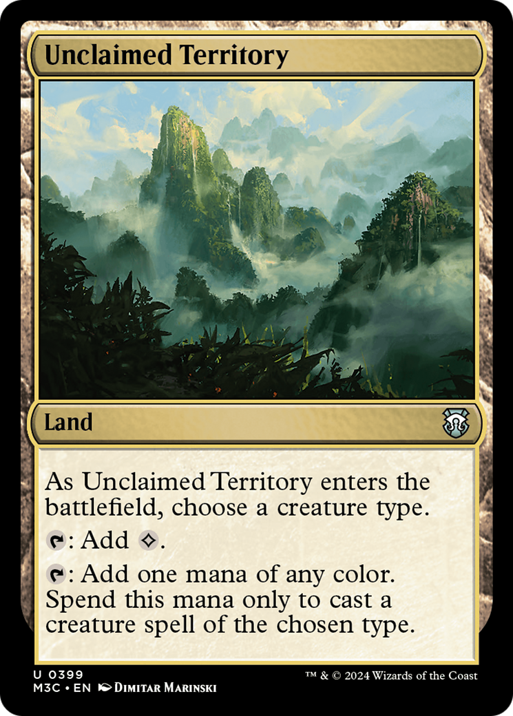 Unclaimed Territory (M3C-399)  - Modern Horizons 3 Commander