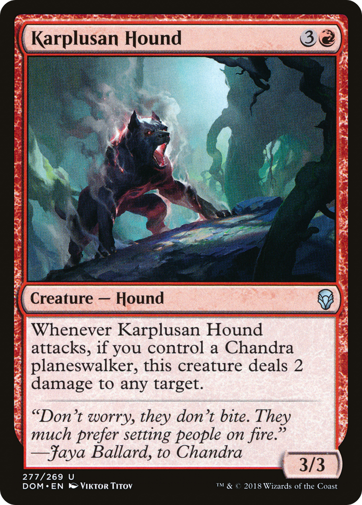 Karplusan Hound (DOM-277)  - Dominaria
