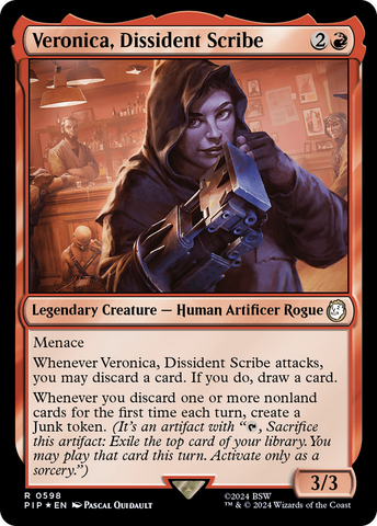 Veronica, Dissident Scribe (Surge Foil) (PIP-598) - Fallout Foil