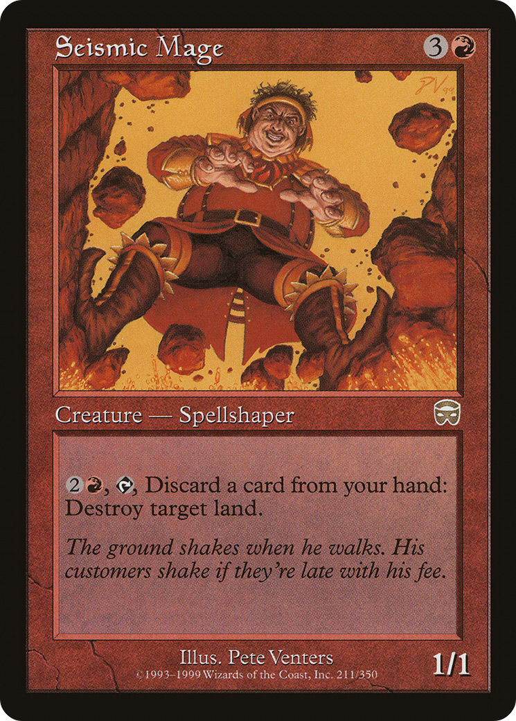 Seismic Mage (MMQ-211)  Foil - Mercadian Masques
