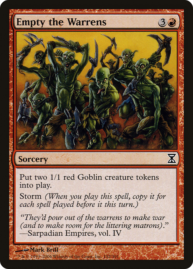Empty the Warrens (TSP-152)  Foil - Time Spiral