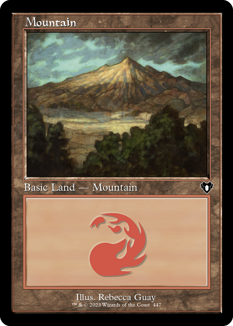 Mountain (447) (Retro Frame) (CMM-447)  - Commander Masters