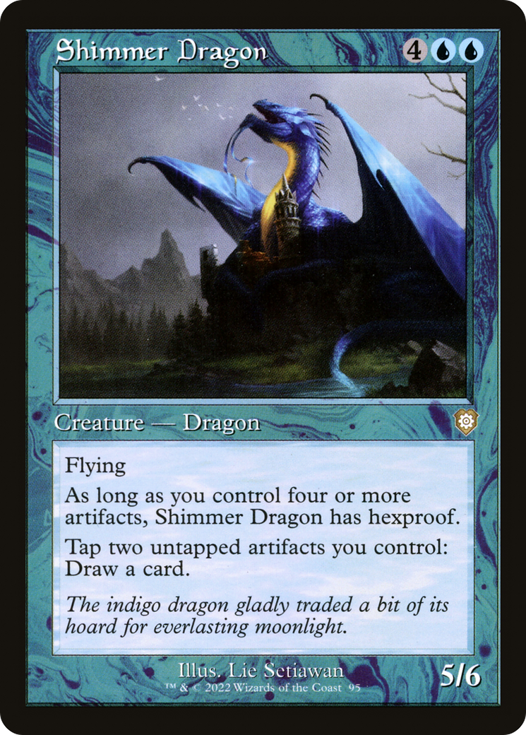 Shimmer Dragon (Retro Frame) (BRC-095)  - The Brothers' War Commander