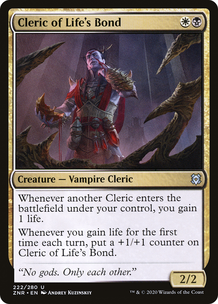 Cleric of Life's Bond (ZNR-222)  Foil - Zendikar Rising