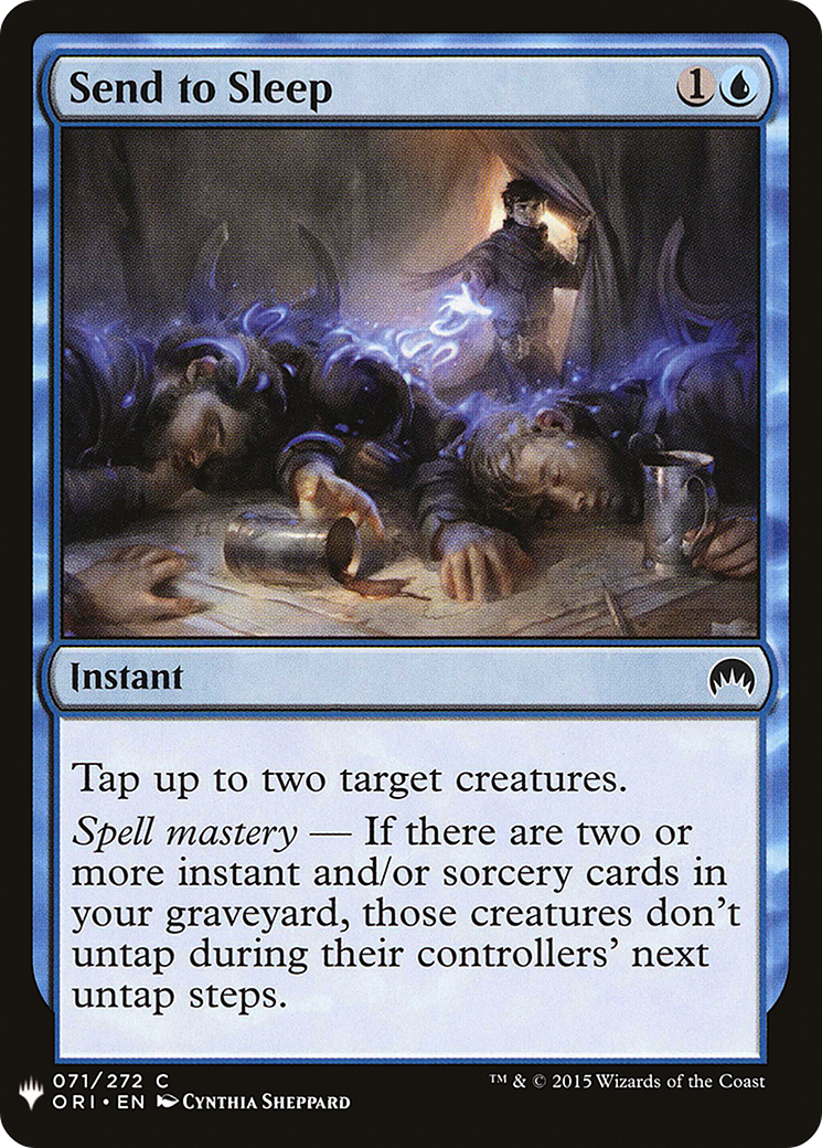 Send to Sleep (LIST-ORI-71)  - The List