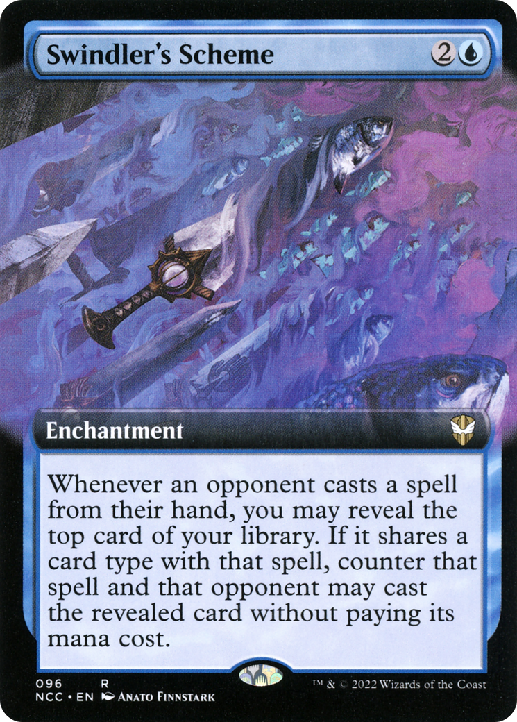 Swindler's Scheme (Extended Art) (NCC-096)  Foil - New Capenna Commander: (Extended Art)