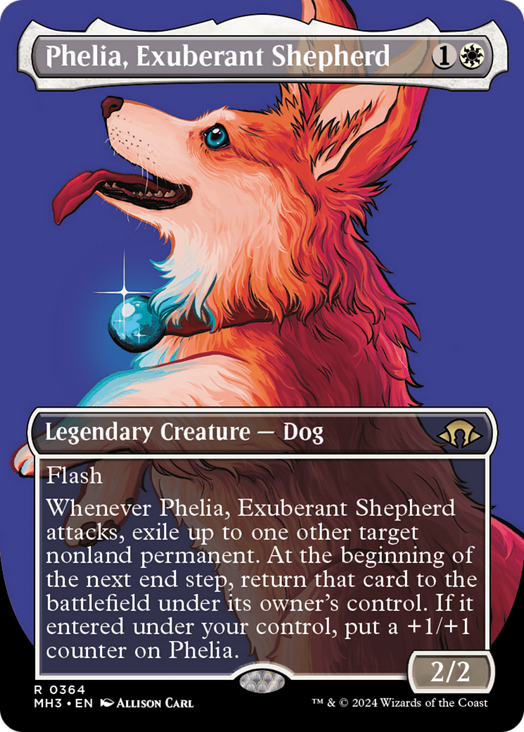 Phelia, Exuberant Shepherd (Borderless) (MH3-364)  Foil - Modern Horizons 3