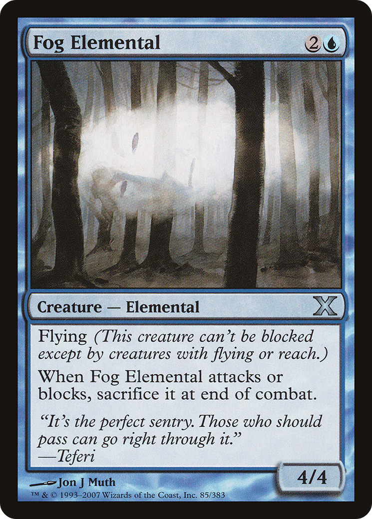 Fog Elemental (10E-085)  - Tenth Edition