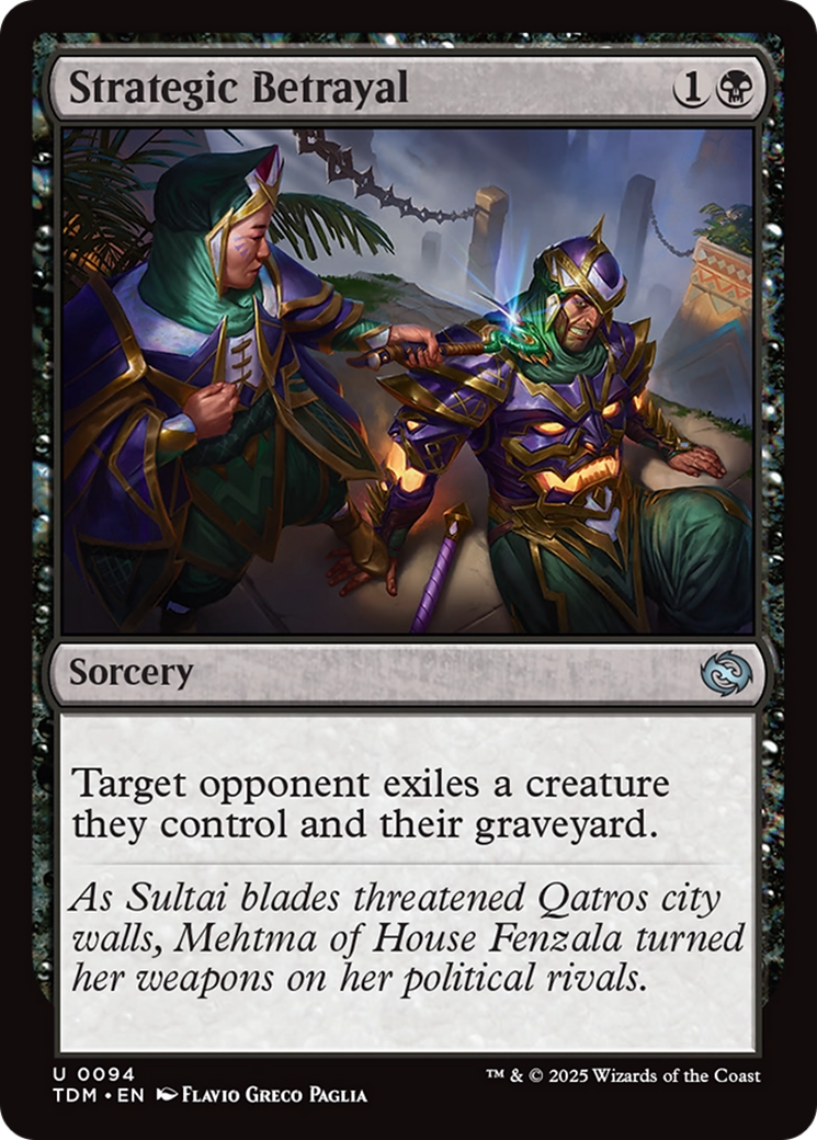 Strategic Betrayal (TDM-094)  Foil - Tarkir: Dragonstorm