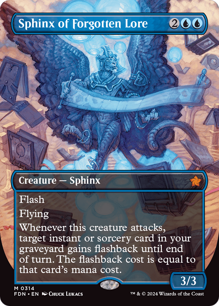 Sphinx of Forgotten Lore (Borderless) (FDN-314)  - Foundations