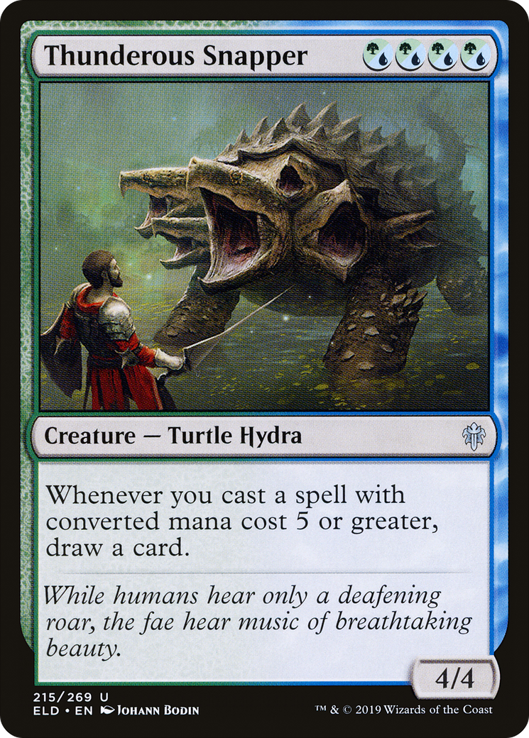Thunderous Snapper (ELD-215)  - Throne of Eldraine
