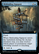 Misleading Signpost (Extended Art) (WOC-047)  - Wilds of Eldraine Commander: (Extended Art)