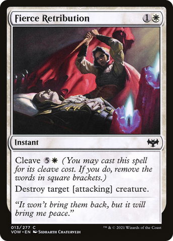 Fierce Retribution (VOW-013)  - Innistrad: Crimson Vow