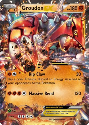 Groudon EX 085/160 - Holofoil XY  Primal Clash